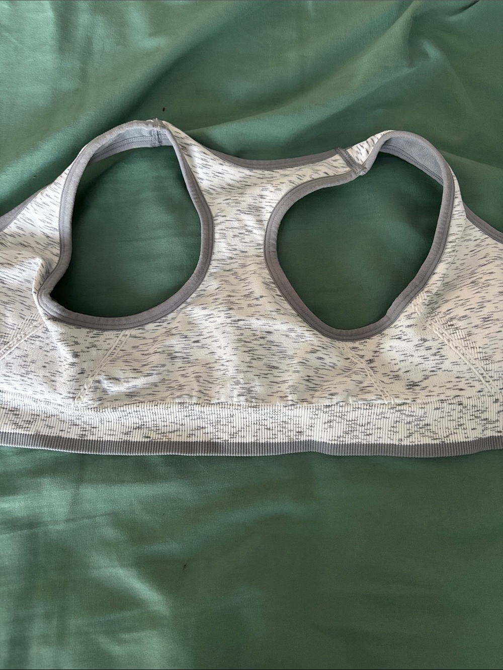 Avia Gray Front-Zip Racerback Sports Bra - Picture 4 of 4